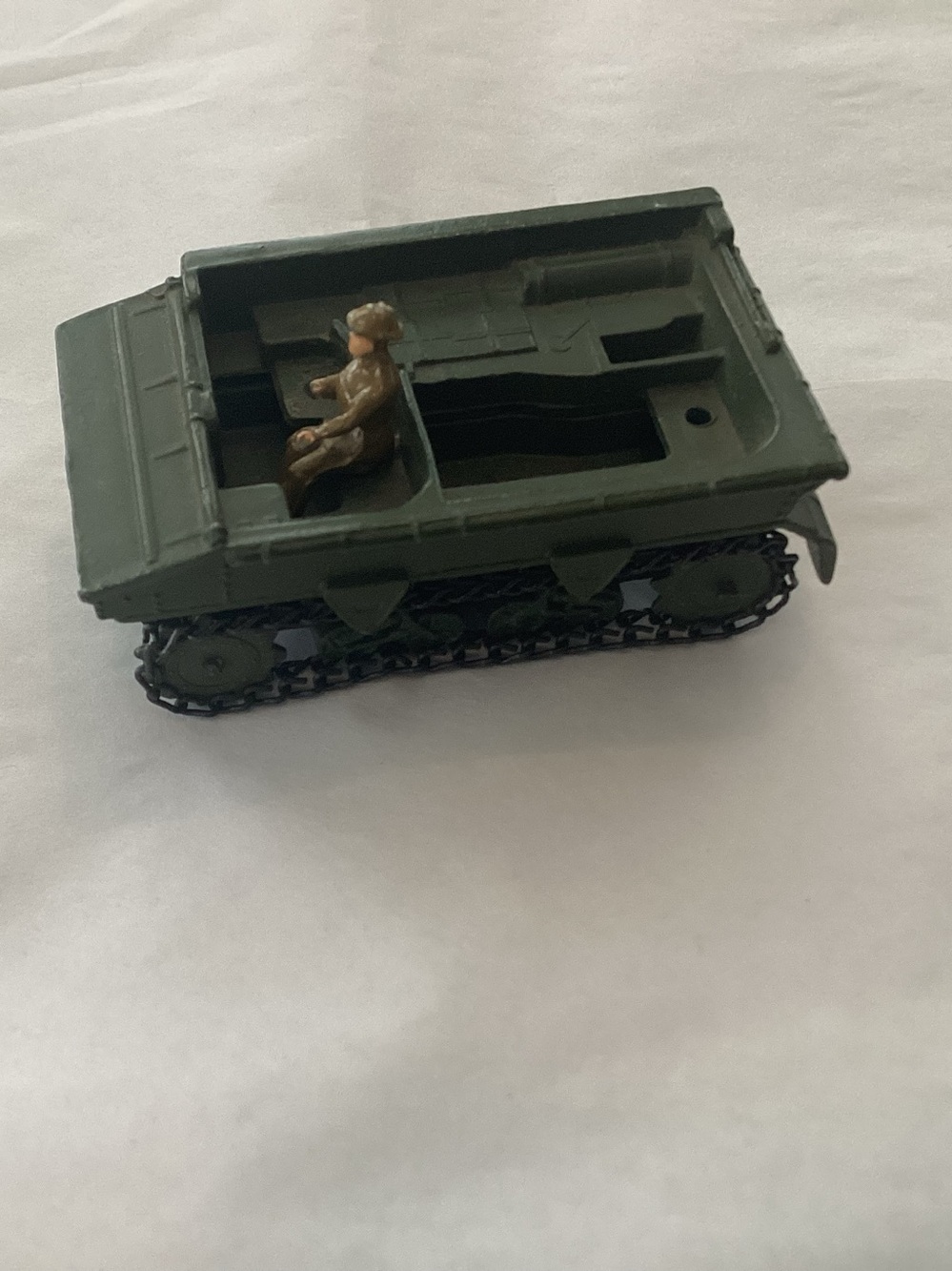 Vtg. Dinky Toys Light Dragon Tractor, die-cast Military toy.  1940s-1950s.